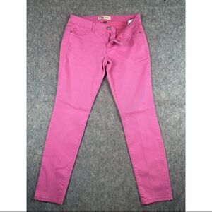 L.e.i. Ashley Skinny Jeans Women's 13 Juniors Pink Low Rise Stretch 5-Pockets